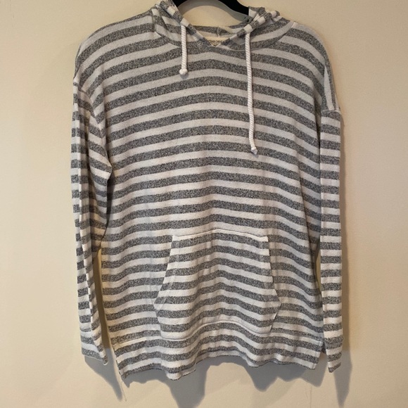 Womens striped hooded sweatshirt - Picture 1 of 2